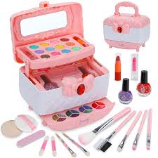 large pink box kids makeup kit for
