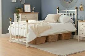 Design a custom metal bed frame, that can become your modern heirloom passed down through the generations to come. Atlas Cream Antique Brass Single 3 0 Metal Bed Frame 3ft 90cm Ebay