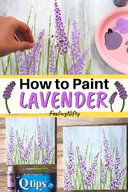How To Paint Lavender Easy Flower