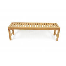 59 Oxford Teak Backless Bench 3 Seater