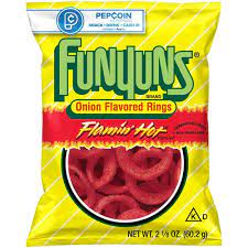 funyuns onion flavored rings flamin