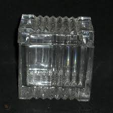 lead glass crystal square waffle