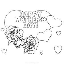 Download heart & flowers hd & widescreen love wallpaper from the above resolutions. Mother S Day Coloring Pages Card With Flowers And Hearts Xcolorings Com