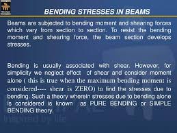 ppt bending stresses in beams