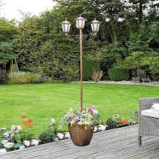 Solar Lamp Post With Planter