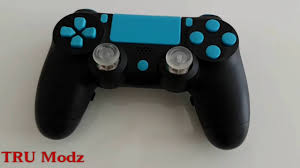 Playstation 4 Ps4 Controller Baby Blue Buttons Custom