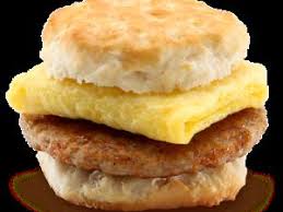 sausage biscuit with egg nutrition
