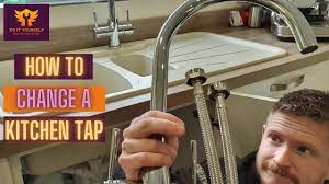 how to change a kitchen tap plumbing
