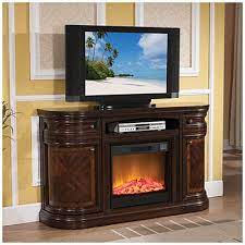 Cherry Fireplace Tv Stand Big Lots