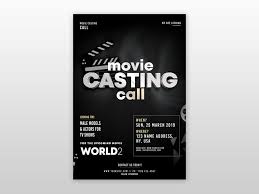 Casting Call Free Psd Flyer Template By Pixelsdesign Net