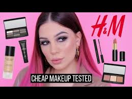 full face using only h m makeup for the