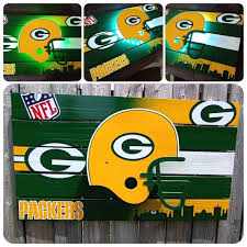 Green Bay Packers Led Wood Sign