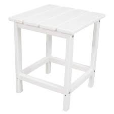 White Patio Side Table Ect18wh