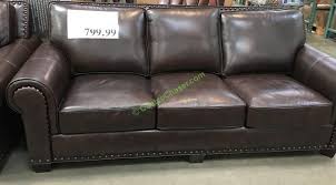 adalyn home leather sofa costcochaser