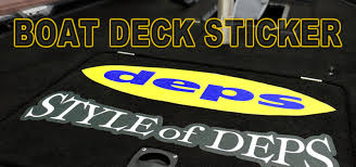 deps boat deck sticker plus fishing