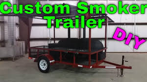 custom bbq trailer smoker build with