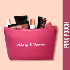 ny bae pink pouch makeup bag multi purpose travel friendly makeup bag organizer