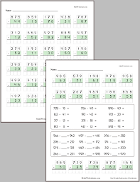 Each worksheet may consist of several pages, scroll down to the see everything. Subtraction Worksheets For 2nd Graders Free With No Login Mathworksheets Com