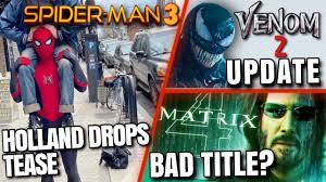 The poster centres on the infamous look of the marvel comics antihero. Venom 2 Update Spider Man 3 Tease Matrix 4 Title More Youtube
