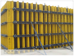 wall formwork system of h20 timber beam