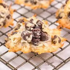 chocolate chip coconut macaroons one