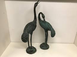 Bronze Heron 60cm Sculpture Art Decor