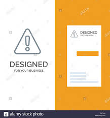 Alert Danger Warning Sign Grey Logo Design And Business