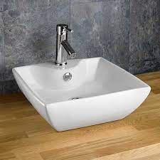 countertop white basin sintra