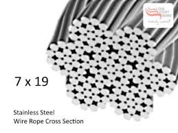 7x19 Stainless Steel Wire Rope G316 Specifications Is A