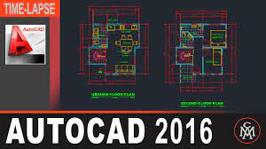 floor plan in autocad 2 story house