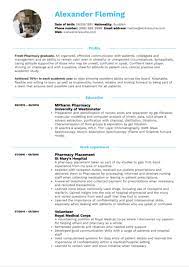 Check out careeraddict's guide on how to write a graduate cv. Student Resume Pharmacy Kickresume