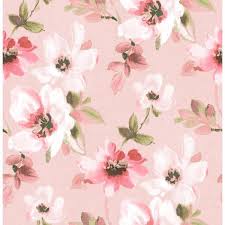 8 In X 10 In Reign Pink Bouquet Wallpaper Sample