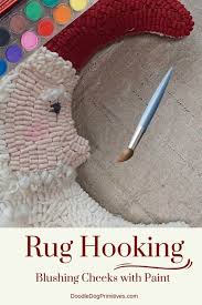 painting hooked rugs doodledog