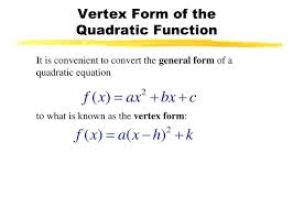 what is vertex form example get