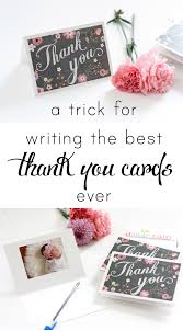 what to write in a thank you card the