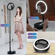 Cod Dimmable Led Ring Light Portable Folding Phone Selfie Fill Light Shopee Indonesia