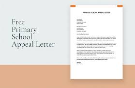 primary appeal letter in ms word