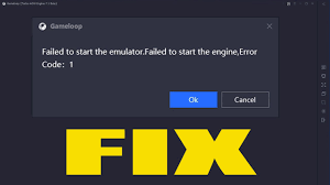 engine error code 1 gameloop emulator