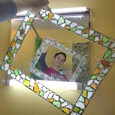 Custom Sea Stained Glass Frame For