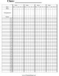 Printable Teacher Resources Class Attendance Paper Seating