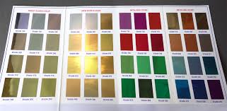 Perspicuous Foil Stamp Color Chart 2019