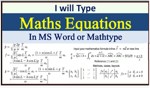 Using Equation Editor Or Ms Word