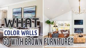 color walls go with brown furniture