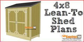 Lean To Shed Plans 4x8 Step By Step