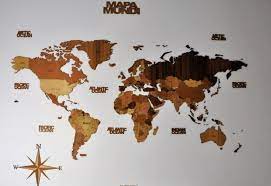 Mapamundi o mapa del mundo político. Mapa Mundi Com Varios Tons De Madeira 1 60x1 00 M No Elo7 Allis Corte E Gravacao A Laser 13a6b0d