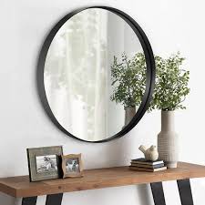 Inch Round Mirror Wall Decor With Frame