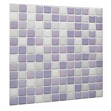 Buy Peel and Stick Kitchen Wall Tiles Contact 3D Wall Panels PU Resin  Mosaic Self Adhesive Wall Tile PVC Backsplash for Kitchen Bathroom White  Purple Light Purple Color10 Tiles Online in Germany.
