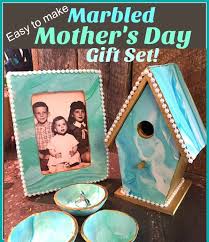 diy marbled mother s day gift set