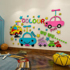 3d Cartoon Car Children S Room Layout