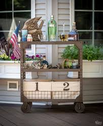 industrial utility cart makeover the